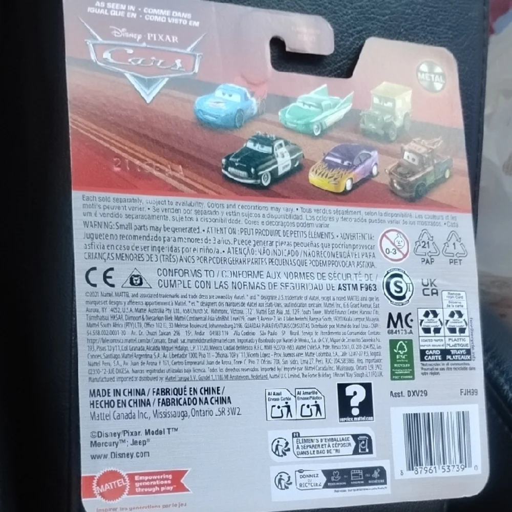 Mattel Disney Pixar Cars Lizzie Toy Car - Black